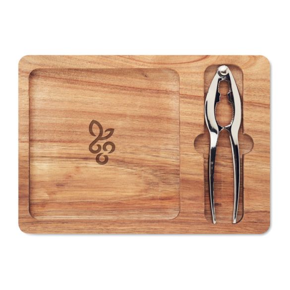 NUTPLATE, Set de casse-noix en acacia