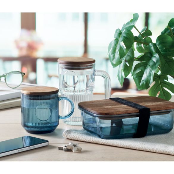 VITRIO MUG, Mug en verre strié 300ml