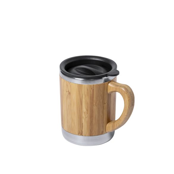 Tasse isotherme avec finition bambou 300ml "Tika"