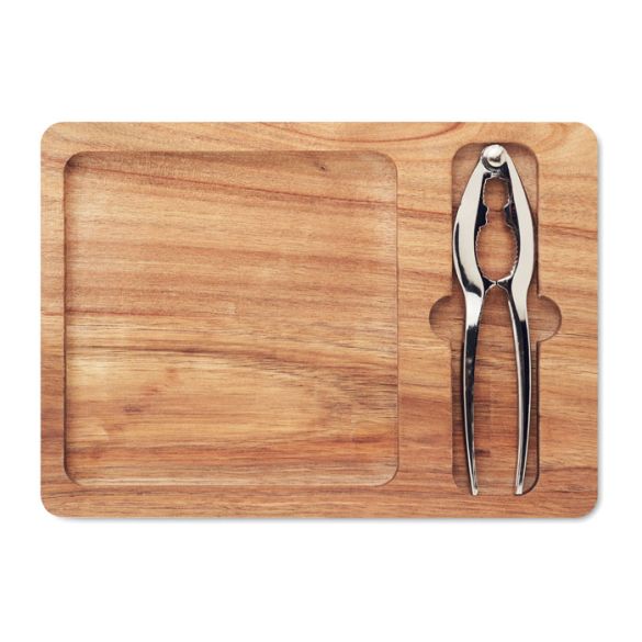 NUTPLATE, Set de casse-noix en acacia