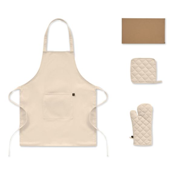 GALA SET, Set de cuisine en coton recyclé