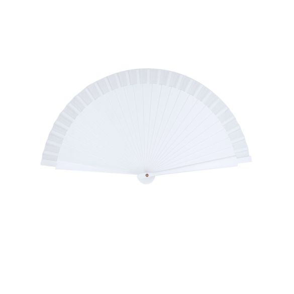 Éventail baguette plastique et tissu polyester "Jettag"