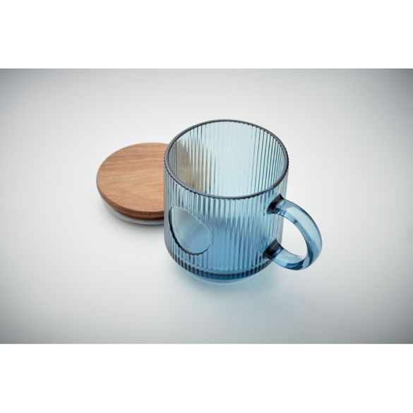 VITRIO MUG, Mug en verre strié 300ml