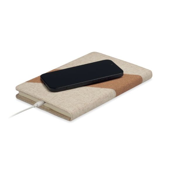 CORTONA, Carnet A5 avec chargeur 15W