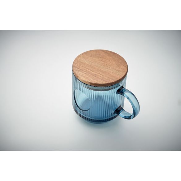 VITRIO MUG, Mug en verre strié 300ml