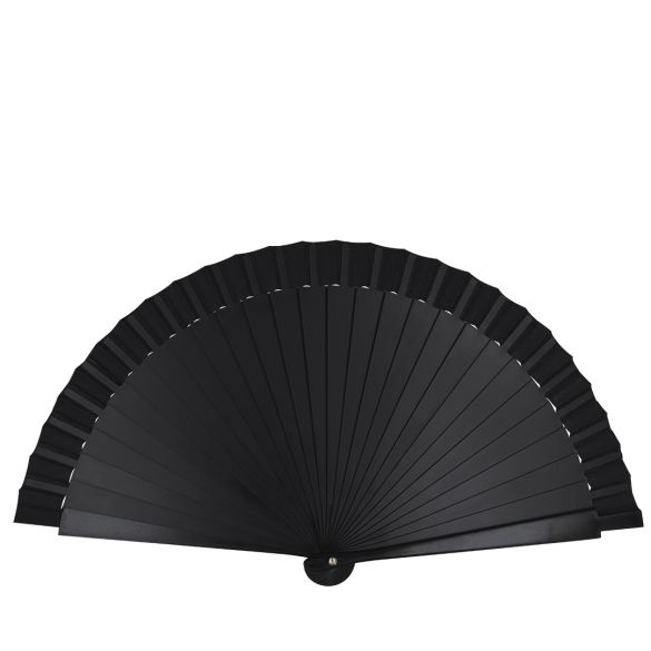 Éventail baguette plastique et tissu polyester "Jettag"