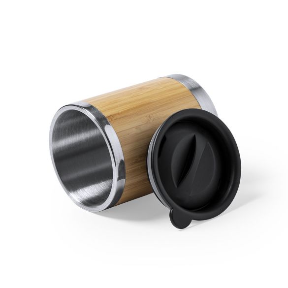 Gobelet isotherme avec finition bambou 300ml "Tikagob"
