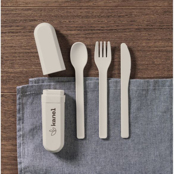 BITEFUL, Set de couverts et étui en PLA