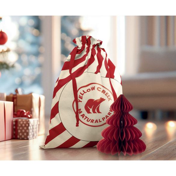 LAUKKU, Grand sac coton Père Noël