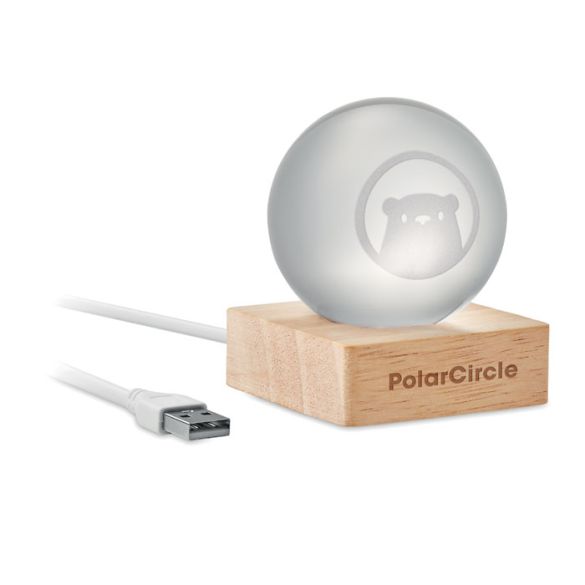 LIGHT, Sphère en verre LED