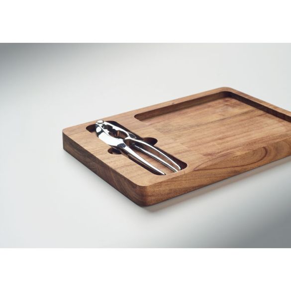 NUTPLATE, Set de casse-noix en acacia
