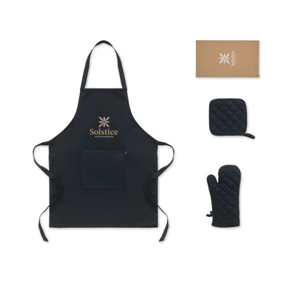 GALA SET, Set de cuisine en coton recyclé