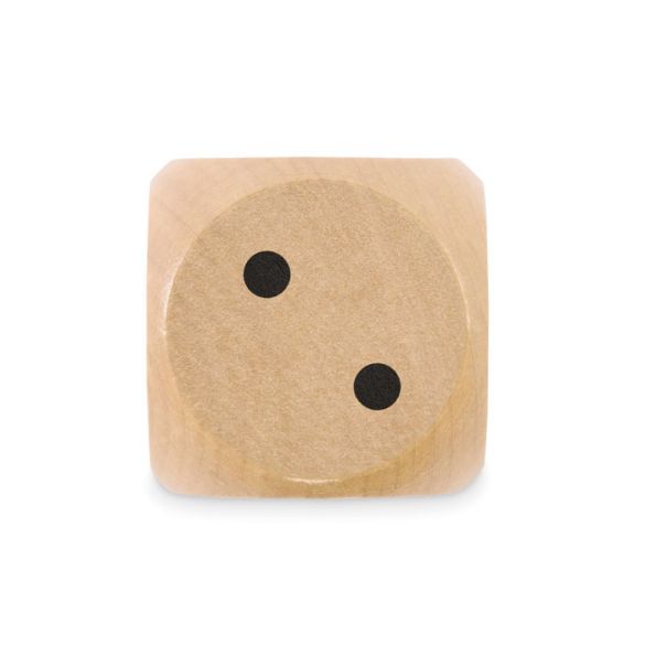 DADO, Dés en bois Schima de 5cm dia