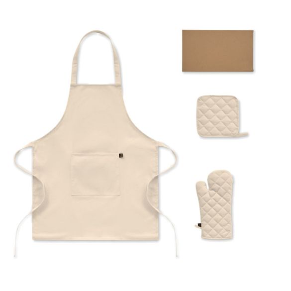 GALA SET, Set de cuisine en coton recyclé