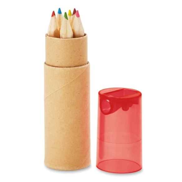 PETIT LAMBUT, Tube de 6 crayons de couleur