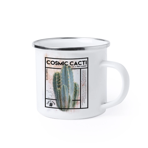 Tasse métal vintage marquage sublimation 380ml "Leo"