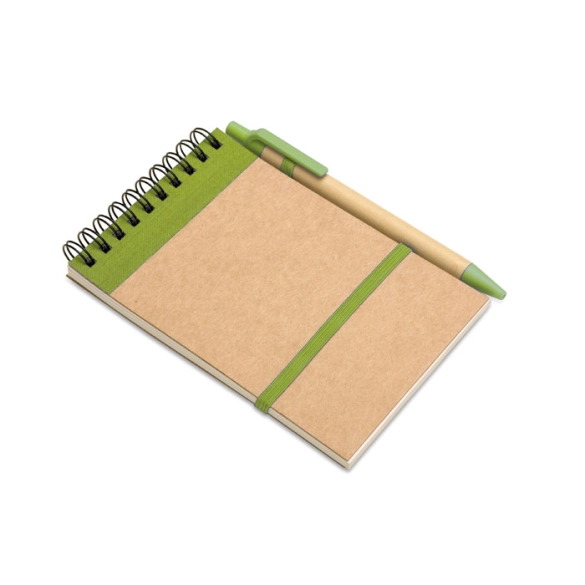 Bloc-notes et stylo éco "EcoWrite"