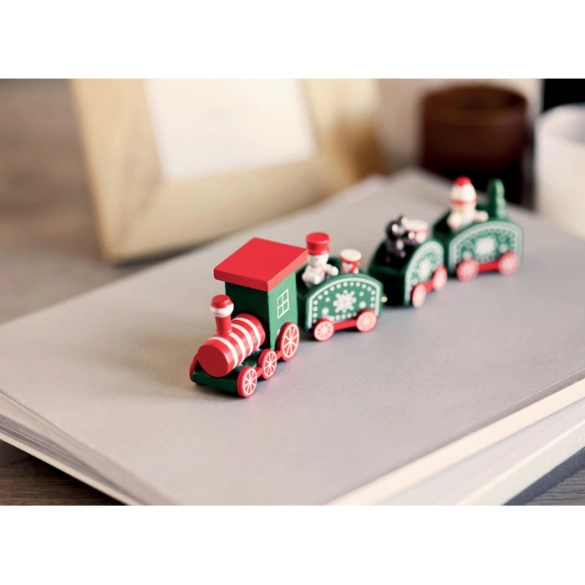JUNA, Train de Noël en bois