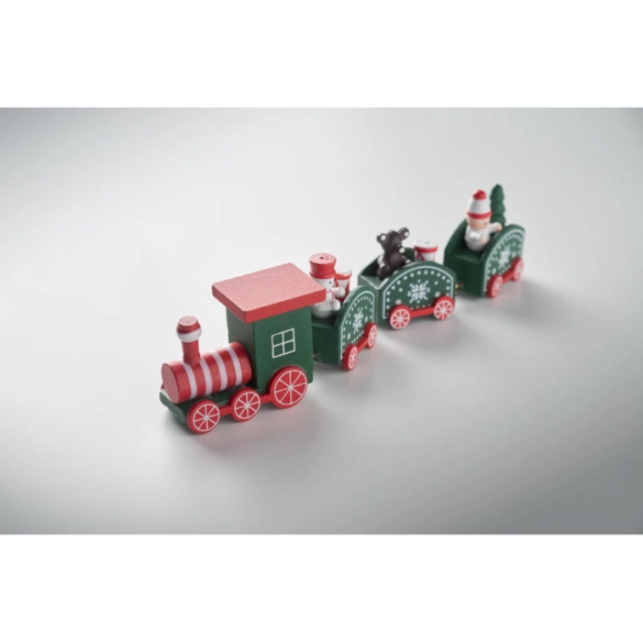 JUNA, Train de Noël en bois