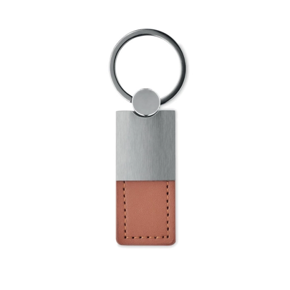 Porte-clés simili-cuir et métal "Raso"