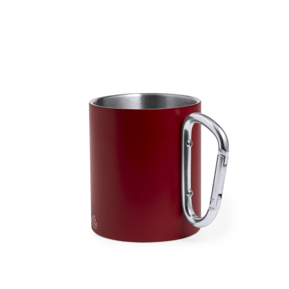Tasse inox recyclé anse mousqueton 300ml "Trona"