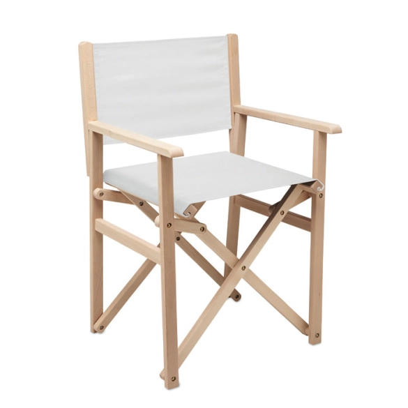 RIMIES, Chaise de plage pliable en bois