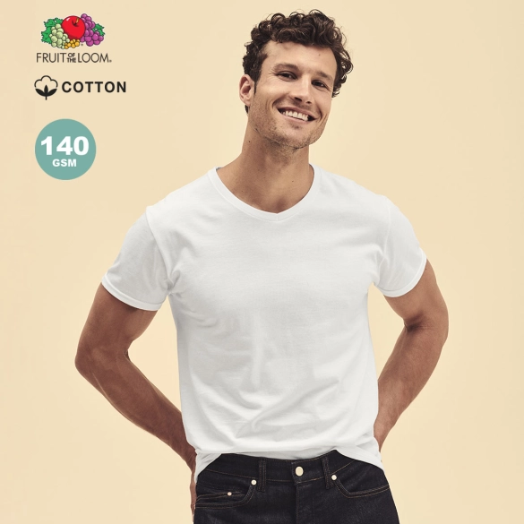 T-Shirt Adulte Blanc Iconic V-Neck