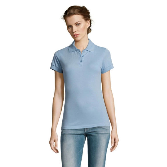 Polo femme en polyester et coton "Berga"