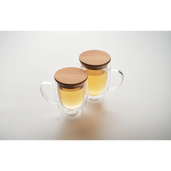 Tasse en verre double paroi 250ml "Avelia"