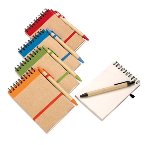 Bloc-notes et stylo éco "EcoWrite"