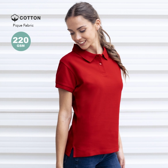 Polo femme en coton 220gr "Charlotte"