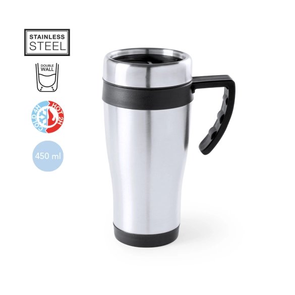 Mug isotherme avec poignée 450ml "Vesoula"