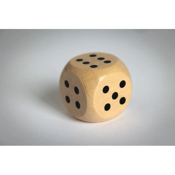DADIN, Dés en bois Schima 3cm dia