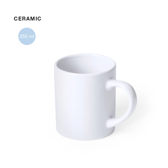 Mug en céramique blanc 250ml "Caldas"