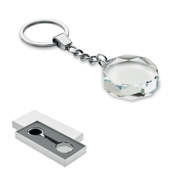 ROUNDWARD, Porte-clés rond en verre
