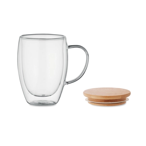 Mug en verre double paroi 350ml "Avelis"