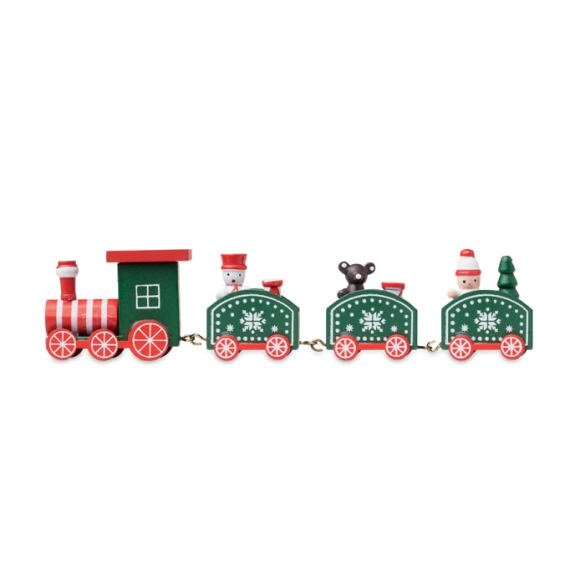 JUNA, Train de Noël en bois
