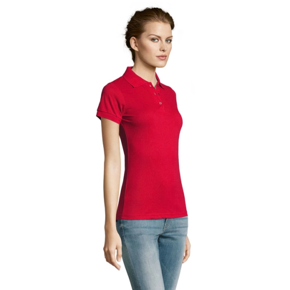 Polo femme en polyester et coton "Berga"