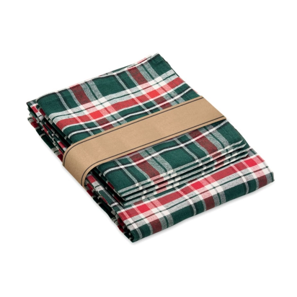 SANTABLE, Nappe à carreaux en coton.