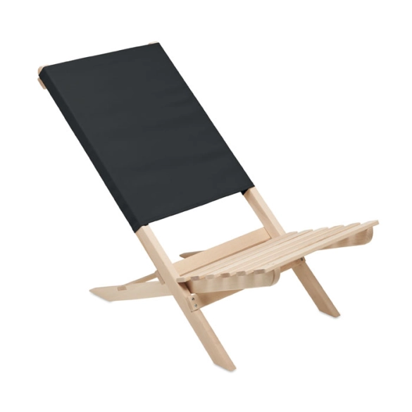 MARINERO, Chaise de plage pliable en bois