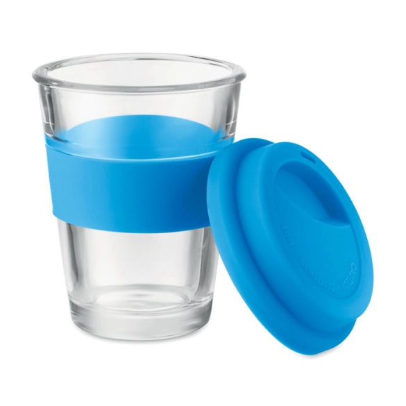 Gobelet en verre avec couvercle silicone 350ml "Zorin"