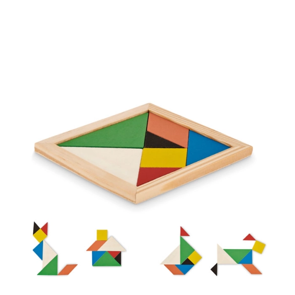 TANGRAM, Puzzle Tangram en bois