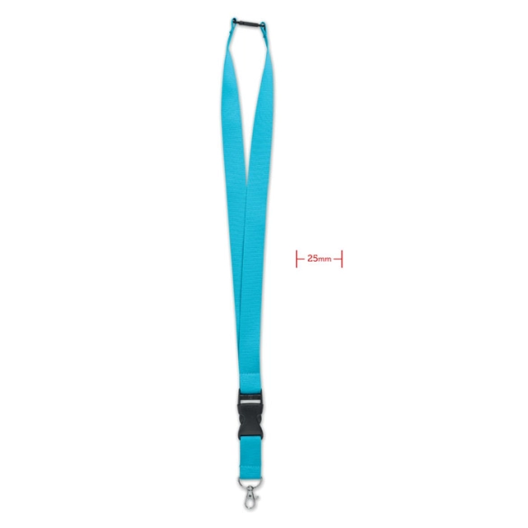 WIDE LANY, Lanyard crochet métal 25mm