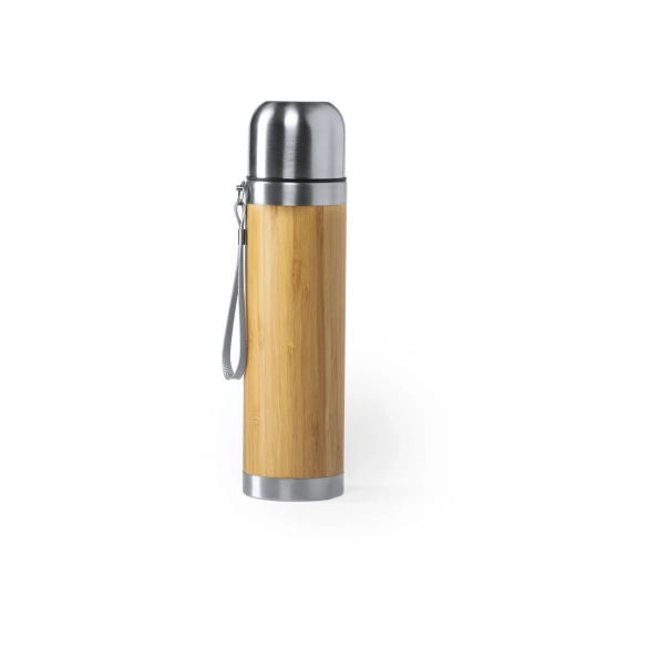 Bouteille thermos finition bambou 420ml "Cambrai"