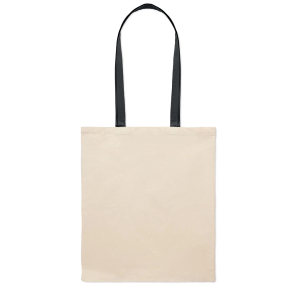 Sac shopping avec anses colorées coton 140 gr  "Brami"