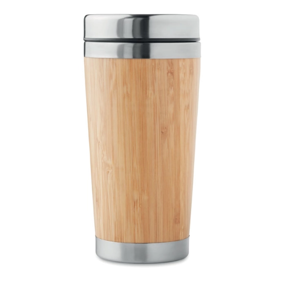 Mug isotherme finition bambou 400ml "Nelida"