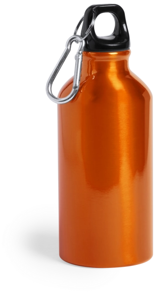 Bouteille aluminium avec mousqueton 400ml "Canova"