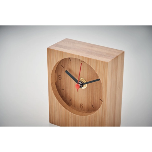 CLAMBU, Horloge de table en bambou