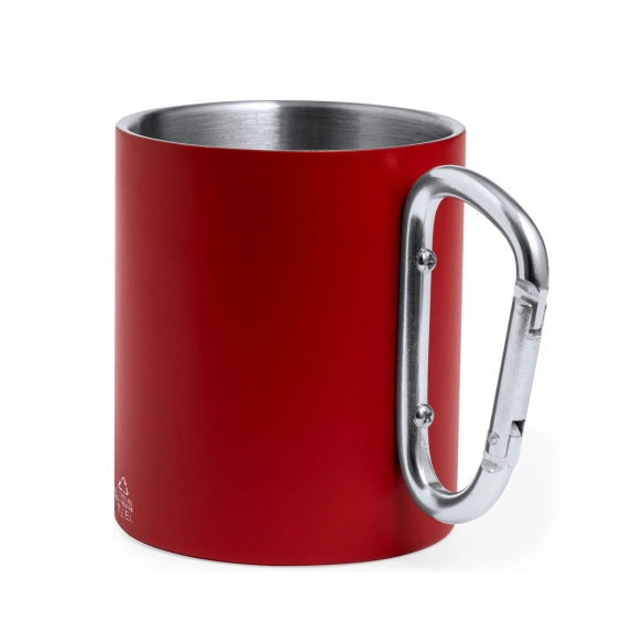 Tasse inox recyclé anse mousqueton 300ml "Trona"