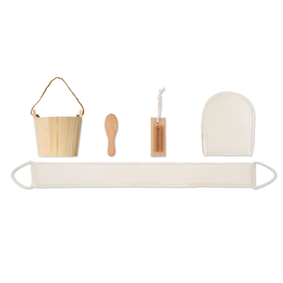 SELFCARE, Coffret de bain baquet en bois